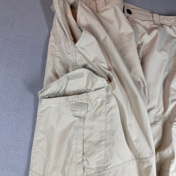 Columbia Pants Mens 38x32 Omni-Shade Cargo Hiking Outdoors Nylon Zip Pockets - Picture 6 of 9